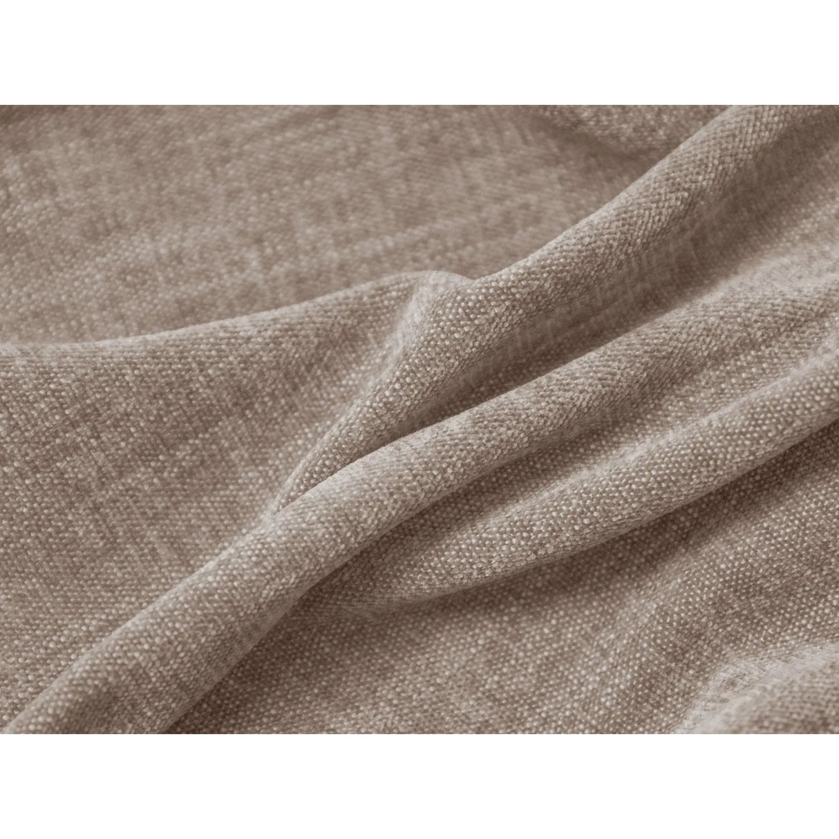 Martina modulares Panoramasofa, Linke Seite, Sitztiefe 76 cm, aus Strukturierter Stoff in Dunkelbeige (Boston Trufa), 406x316 cm von Micadoni – Bild 5
