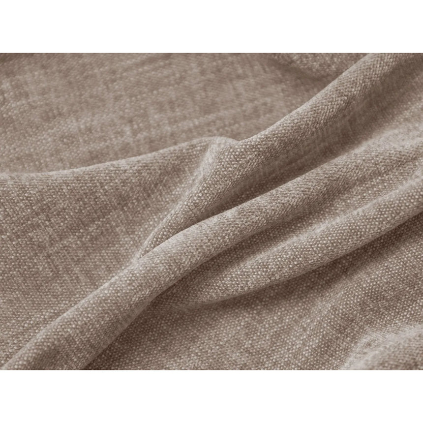 Martina modulares Panoramasofa, Linke Seite, Sitztiefe 76 cm, aus Strukturierter Stoff in Dunkelbeige (Boston Trufa), 406x316 cm von Micadoni – Bild 5