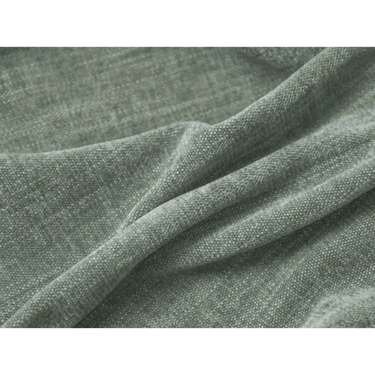 Martina modulares Panoramasofa, Linke Seite, Sitztiefe 76 cm, aus Strukturierter Stoff in Moosgrün (Boston Water Green), 406x316 cm von Micadoni – Bild 5
