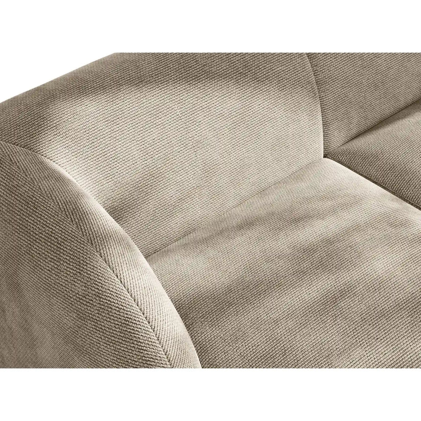 Miley Modulares 3-Sitzer Sofa, Linke Seite, aus Chenille in Beige (Haga 30), 303x178 cm von Micadoni – Bild 7