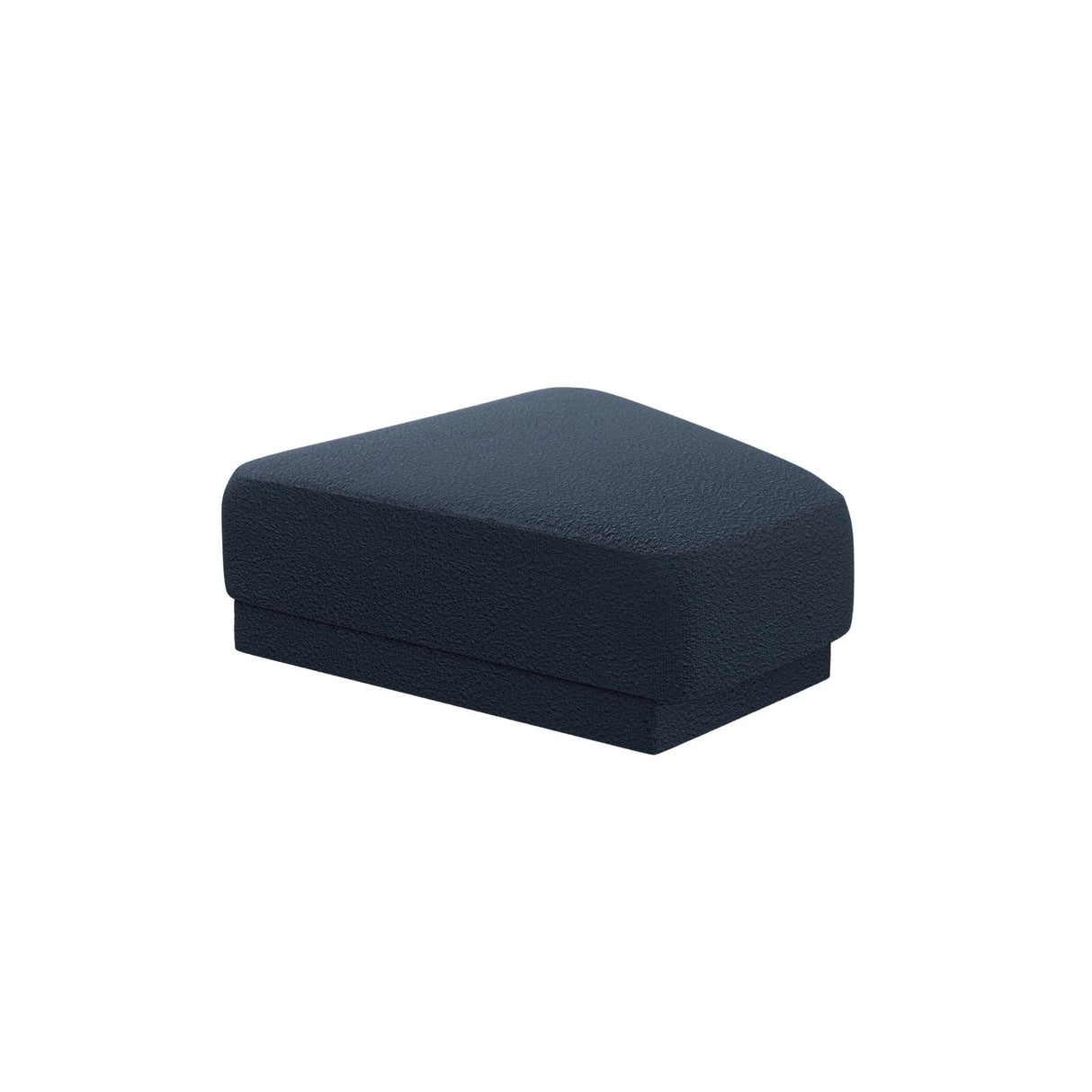 Miley Pouf aus Boucle in Dunkelblau (Baloo 2088), 88x79 cm von Micadoni – Bild 1