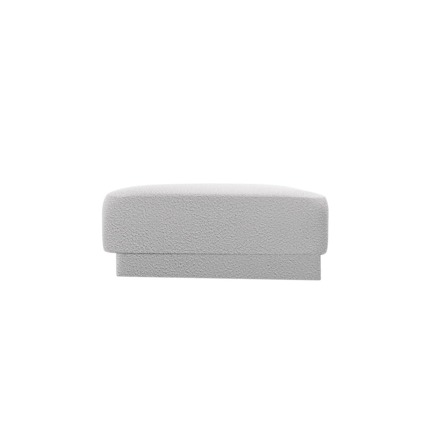 Miley Pouf aus Boucle in Hellgrau (Baloo 2085), 88x79 cm von Micadoni – Bild 4