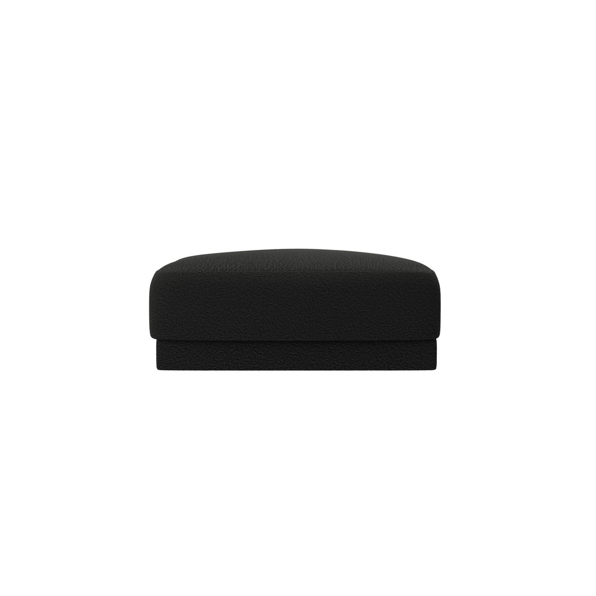 Miley Pouf aus Boucle in Schwarz (Baloo 2082), 90x90 cm von Micadoni – Bild 1