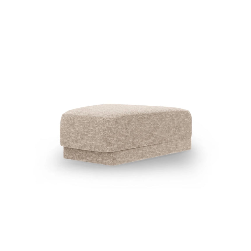 Miley Pouf aus Chenille in Beige (Eden 3 Cream), 88x79 cm von Micadoni – Bild 3