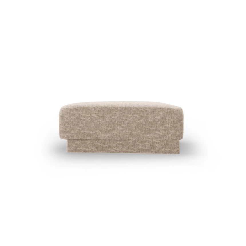 Miley Pouf aus Chenille in Beige (Eden 3 Cream), 88x79 cm von Micadoni – Bild 4