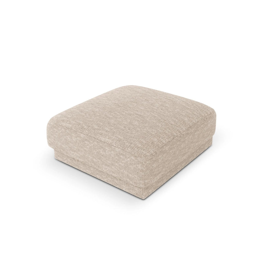 Miley Pouf aus Chenille in Beige (Eden 3 Cream), 90x90 cm von Micadoni – Bild 4