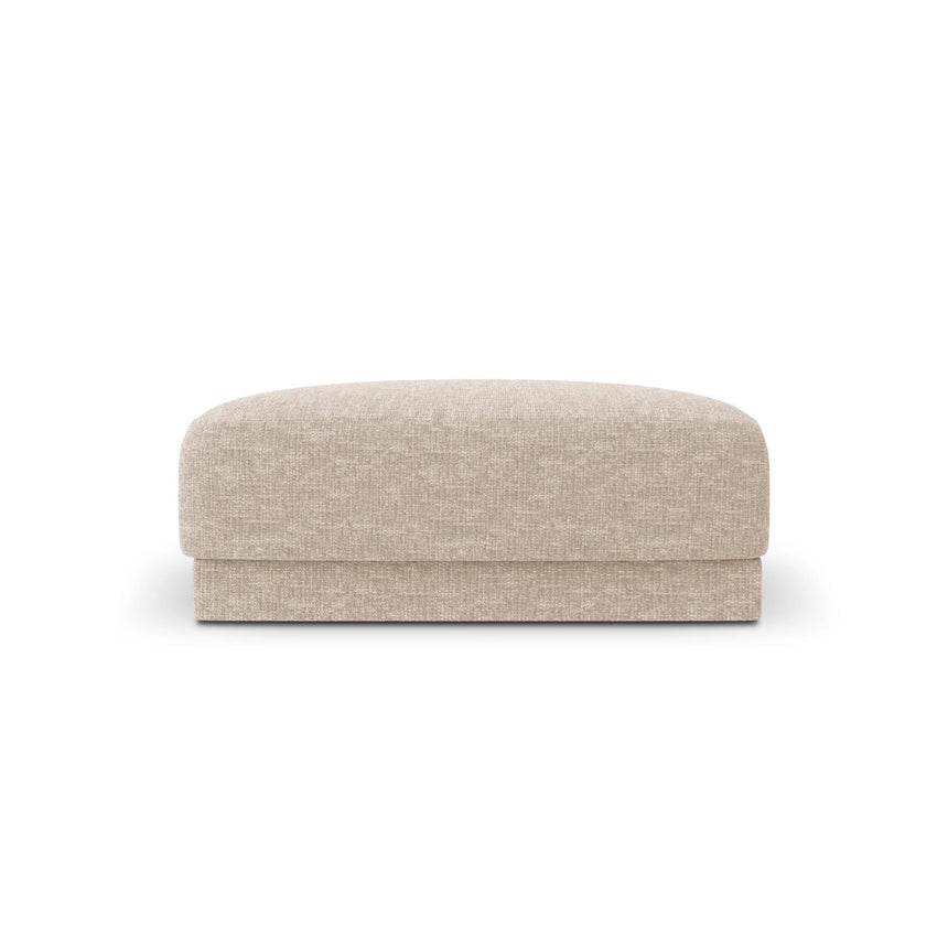 Miley Pouf aus Chenille in Beige (Haga 30), 90x90 cm von Micadoni – Bild 1