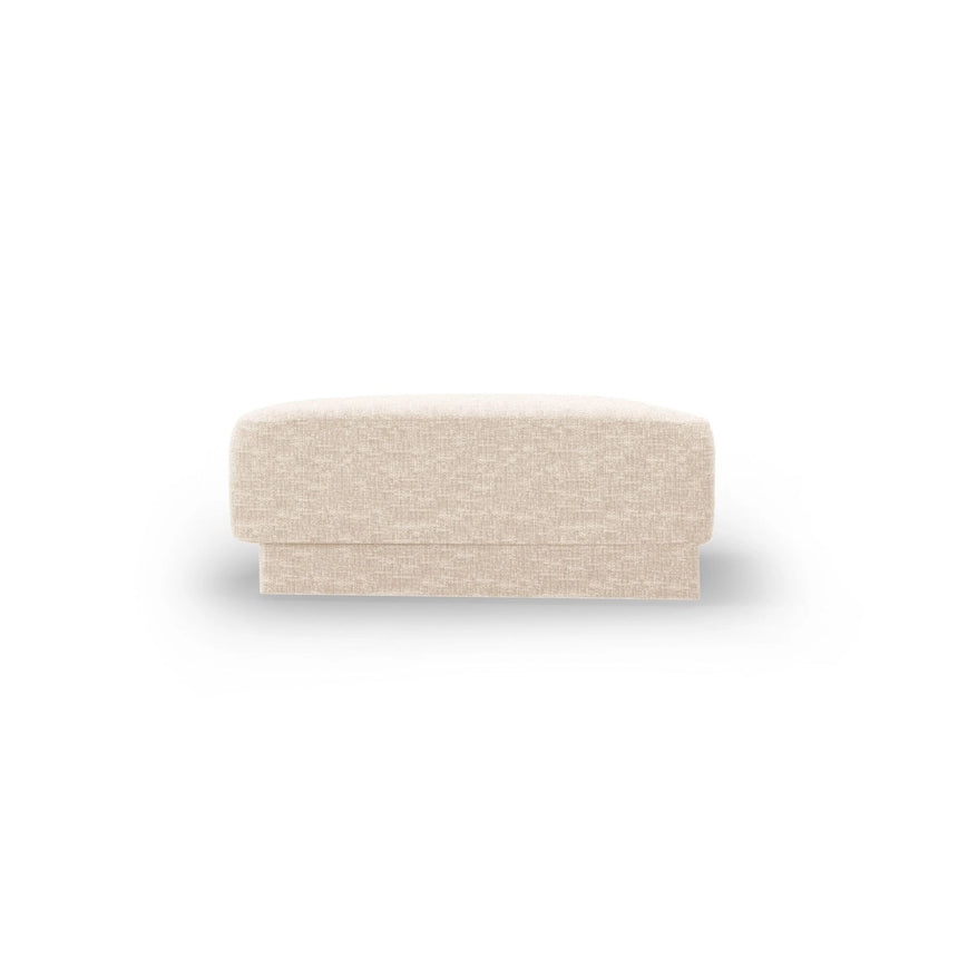 Miley Pouf aus Chenille in Elfenbein (Eden 1 Ivory), 88x79 cm von Micadoni – Bild 4