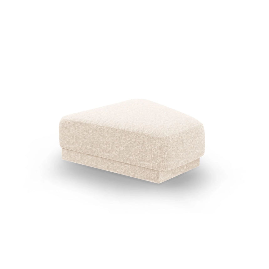 Miley Pouf aus Chenille in Leichtes Beige (Haga 23), 88x79 cm von Micadoni – Bild 1
