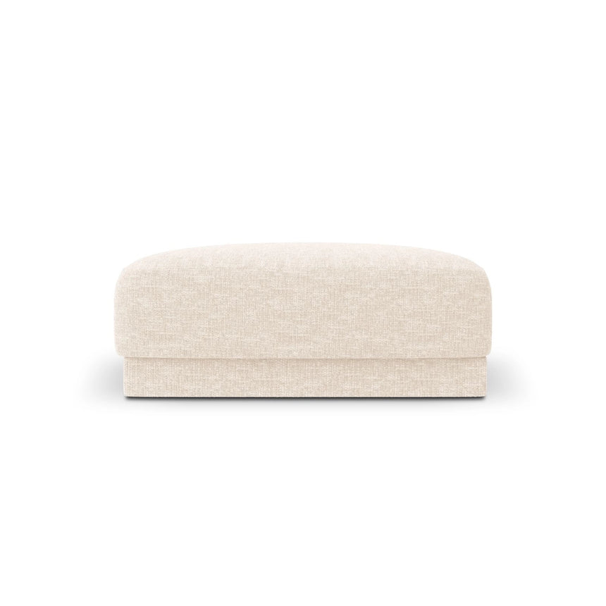 Miley Pouf aus Chenille in Leichtes Beige (Haga 23), 90x90 cm von Micadoni – Bild 1