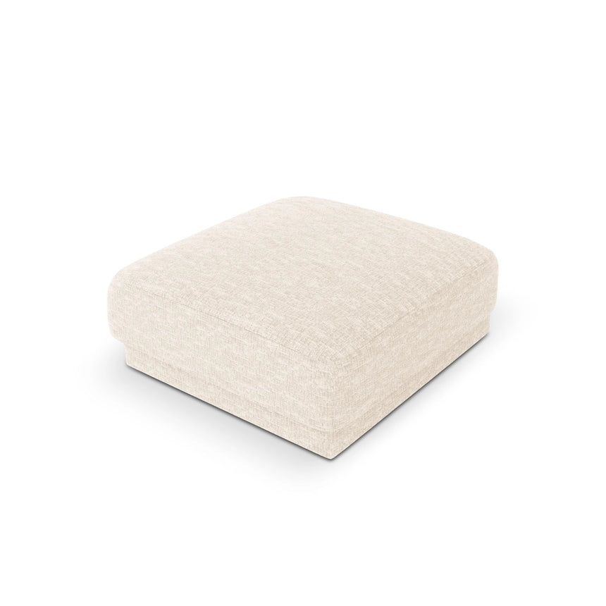 Miley Pouf aus Chenille in Leichtes Beige (Haga 23), 90x90 cm von Micadoni – Bild 4
