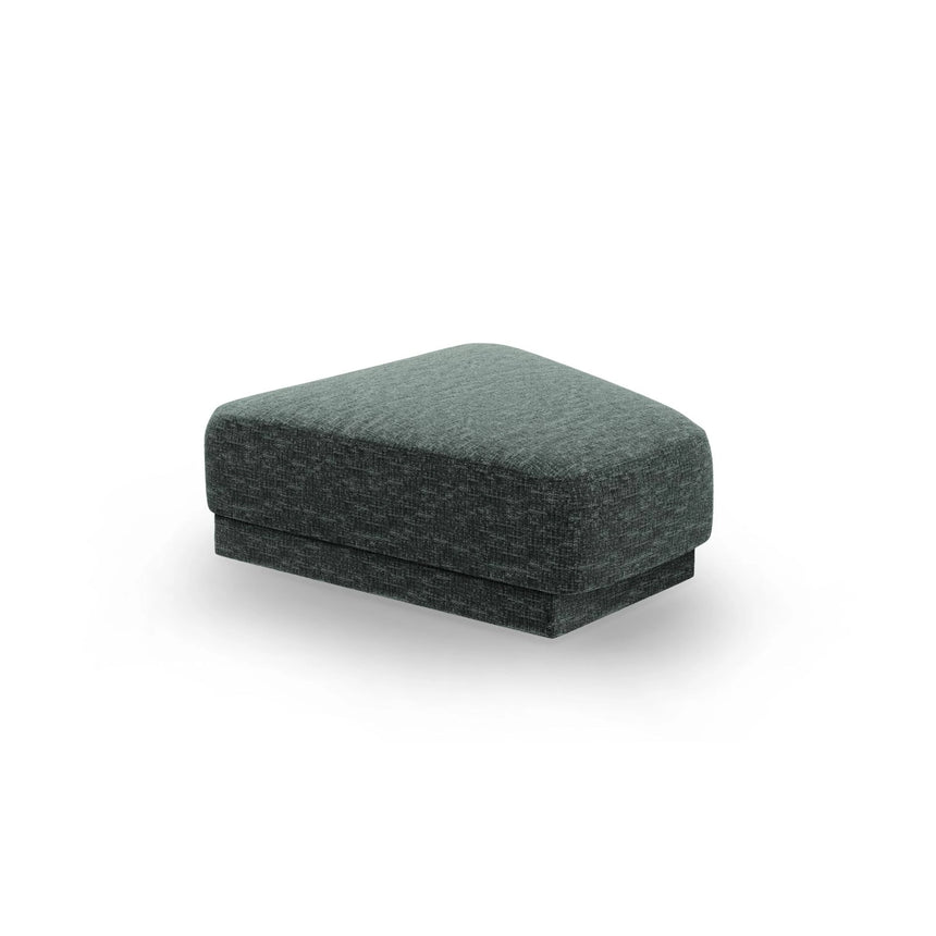 Miley Pouf aus Chenille in Petrol (Haga 78), 88x79 cm von Micadoni – Bild 1