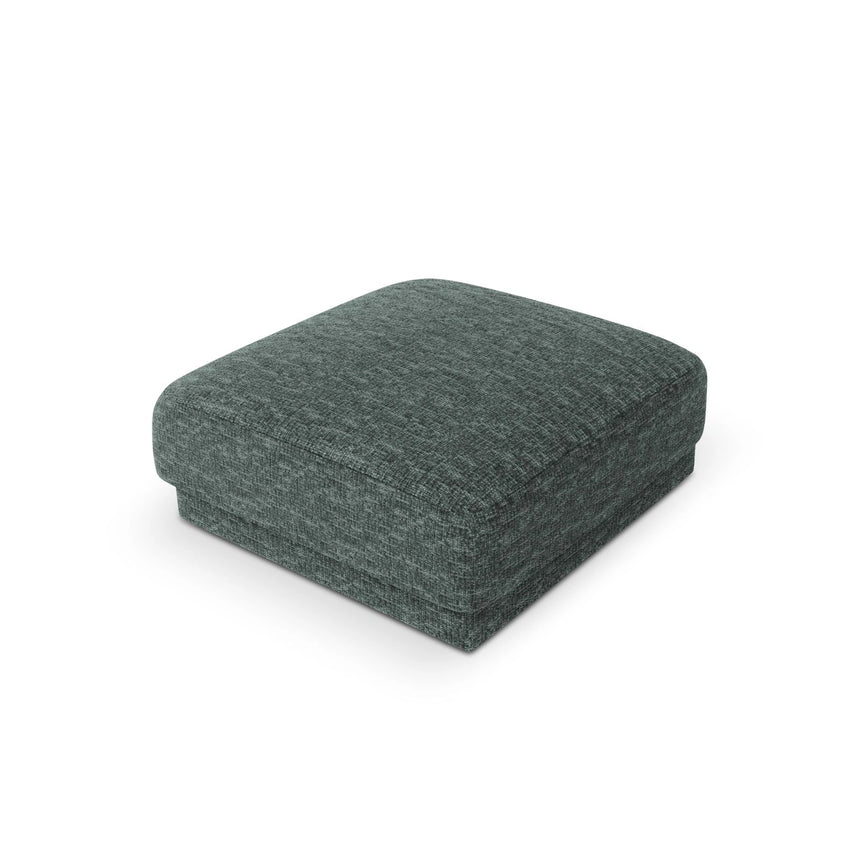 Miley Pouf aus Chenille in Petrol (Haga 78), 90x90 cm von Micadoni – Bild 4