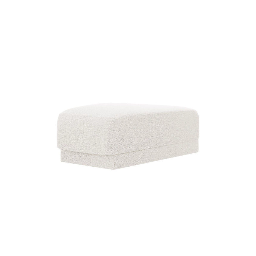 Miley Pouf aus Samt, Boucle oder Chenille, 88x79 cm von Micadoni – Bild 3