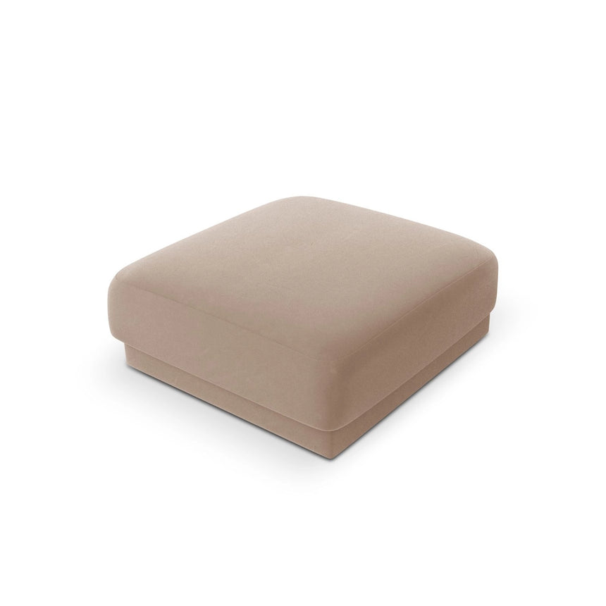 Miley Pouf aus Samt in Cappuccino (Bluvel 40), 90x90 cm von Micadoni – Bild 4