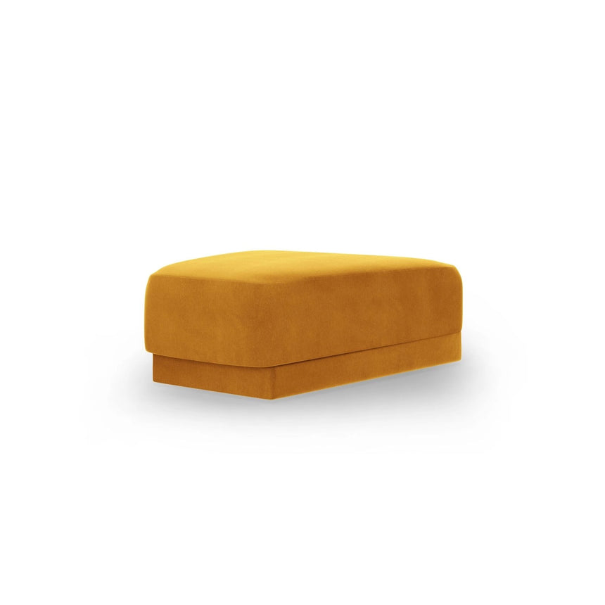Miley Pouf aus Samt in Gelb (Bluvel 68), 88x79 cm von Micadoni – Bild 3