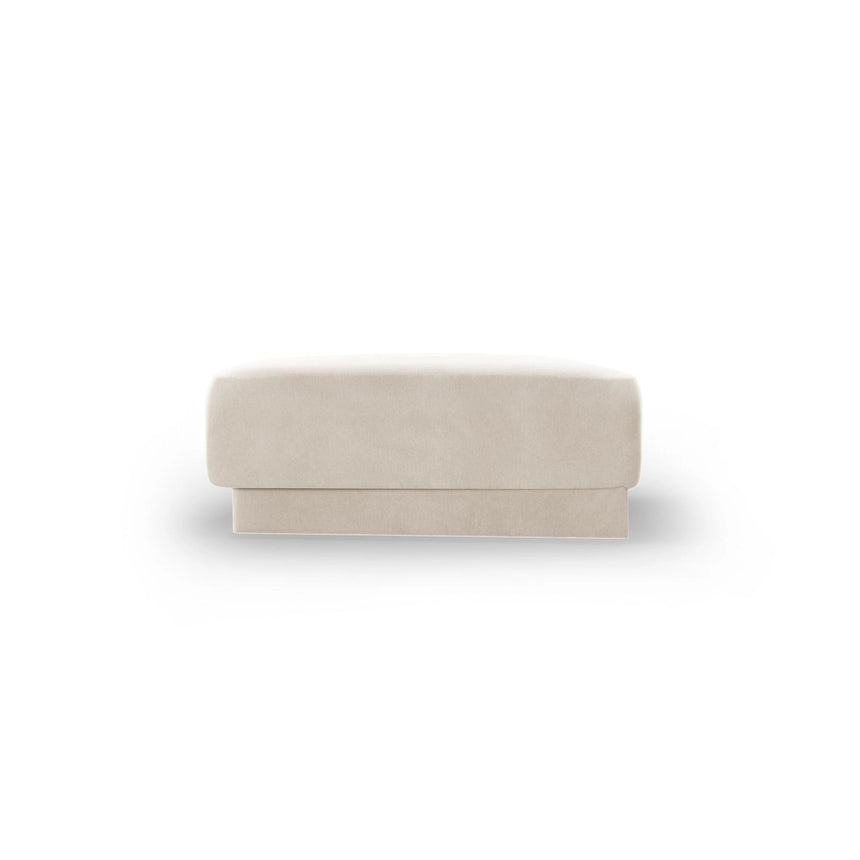 Miley Pouf aus Samt in Leichtes Beige (Bluvel 22), 88x79 cm von Micadoni – Bild 4