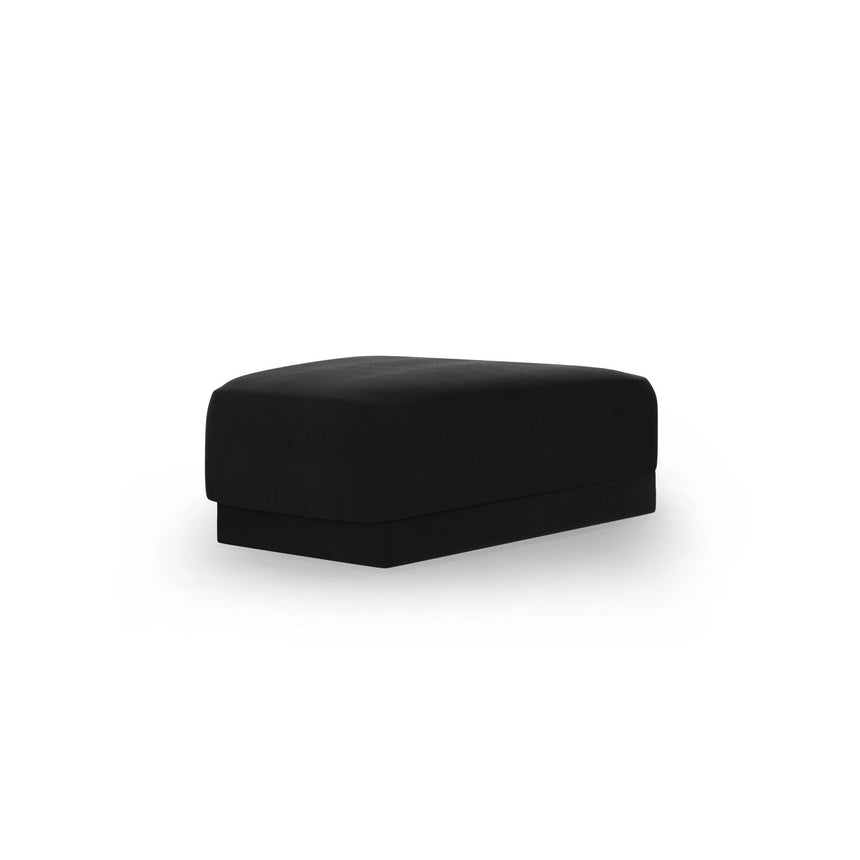 Miley Pouf aus Samt in Schwarz (Bluvel 19), 88x79 cm von Micadoni – Bild 3