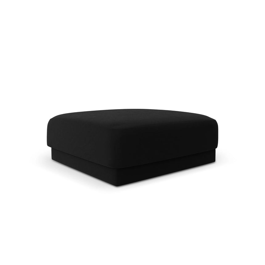 Miley Pouf aus Samt in Schwarz (Bluvel 19), 90x90 cm von Micadoni – Bild 3