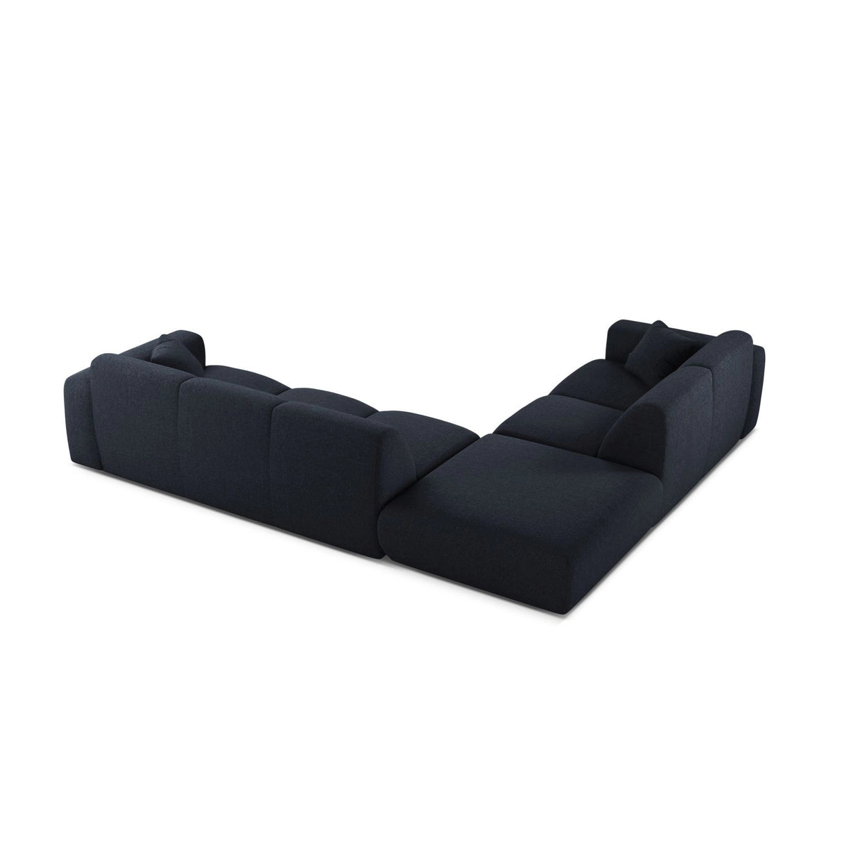 Molino 6-Sitzer Ecksofa, Linke Seite, aus Chenille in Marineblau (Eden 16 Deep Blue), 315x250 cm von Micadoni – Bild 4