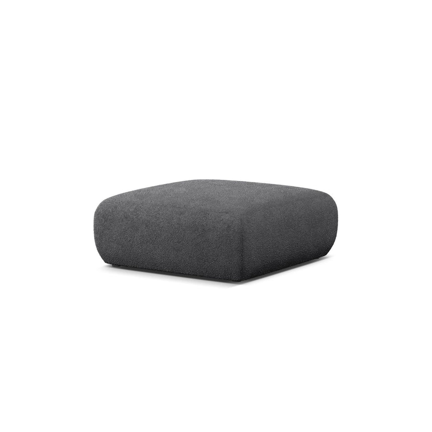 Molino Pouf aus Boucle in Dunkelgrau (Baloo 2083), 100x100 cm von Micadoni – Bild 3