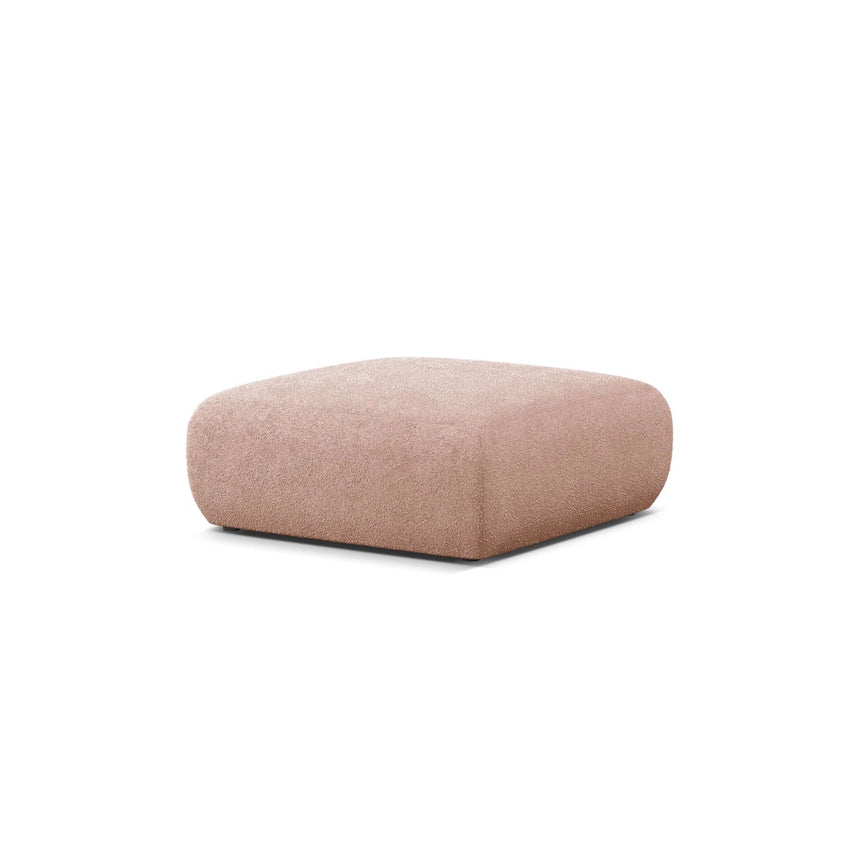 Molino Pouf aus Boucle in Puderrosa (Baloo 2072), 100x100 cm von Micadoni – Bild 3