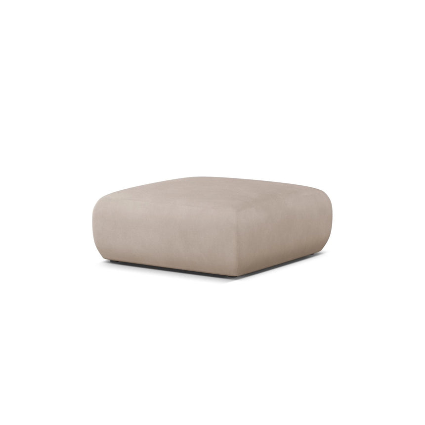 Molino Pouf aus Chenille in Beige (Rebel 25), 100x100 cm von Micadoni – Bild 3