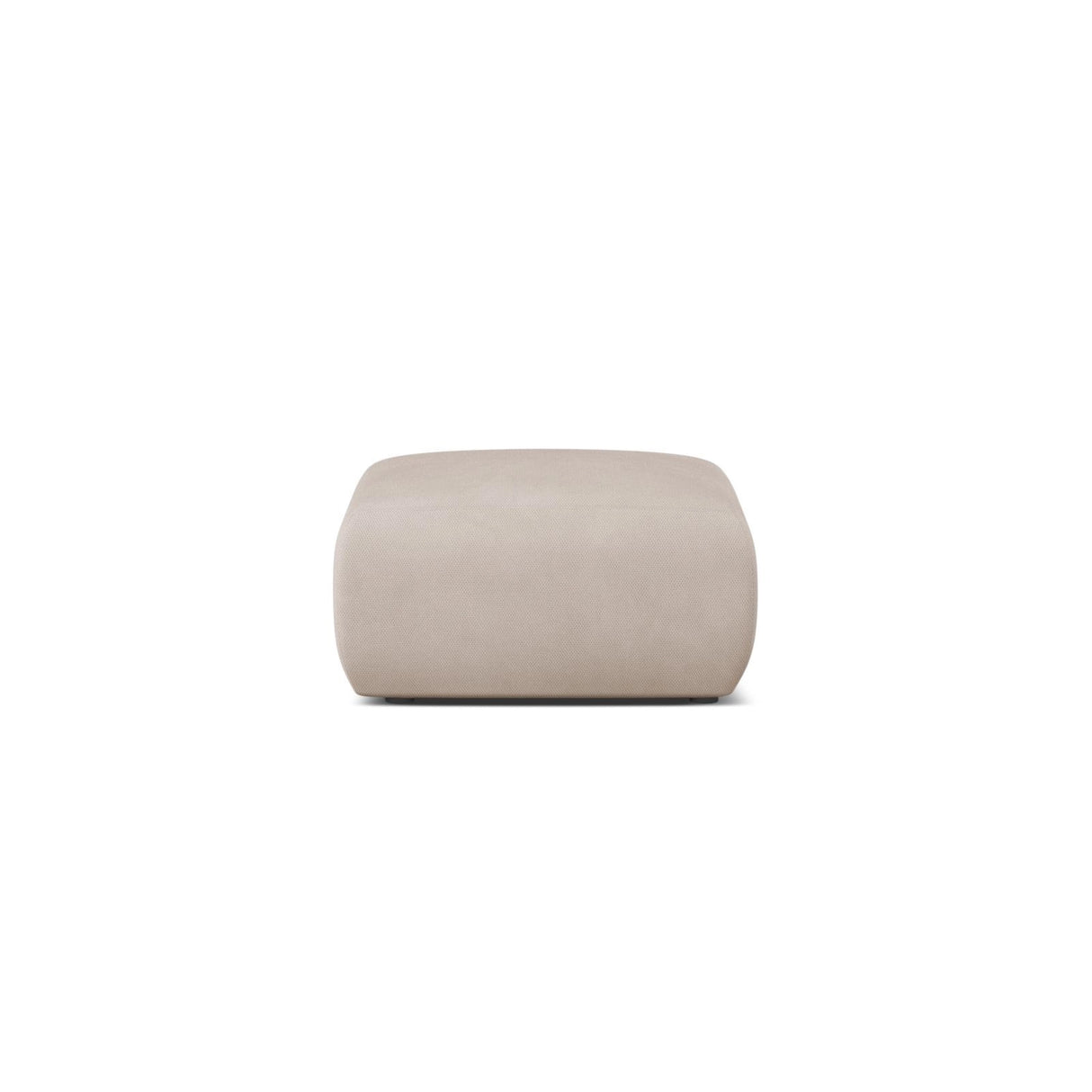 Molino Pouf aus Chenille in Beige (Rebel 25), 75x75 cm von Micadoni – Bild 1