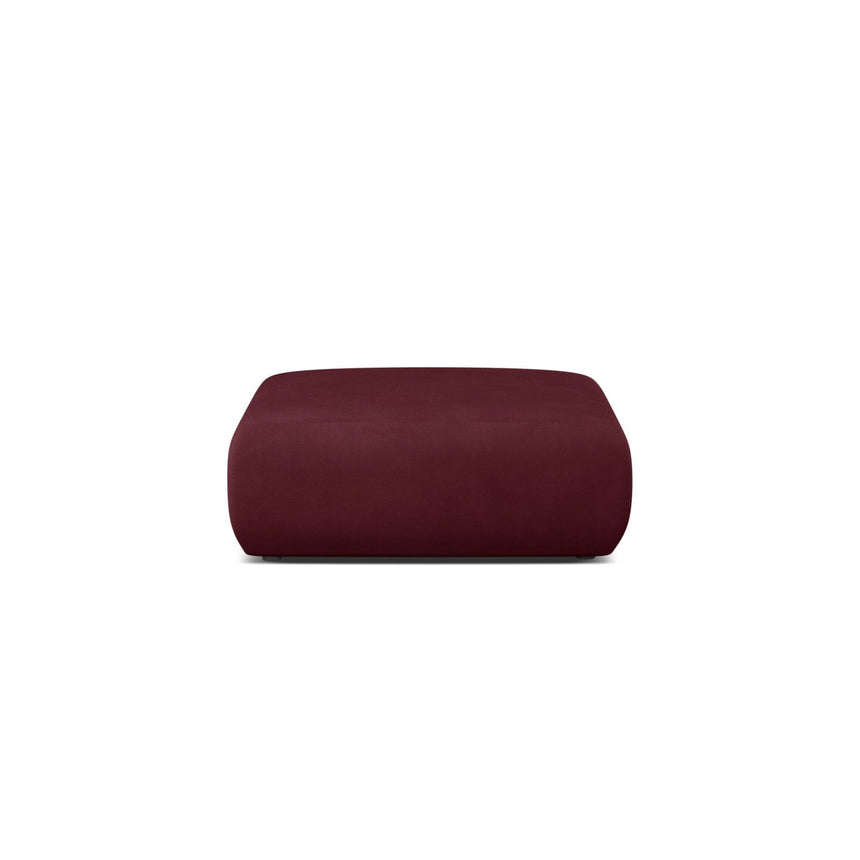 Molino Pouf aus Chenille in Bordeaux (Rebel 10), 100x100 cm von Micadoni – Bild 1