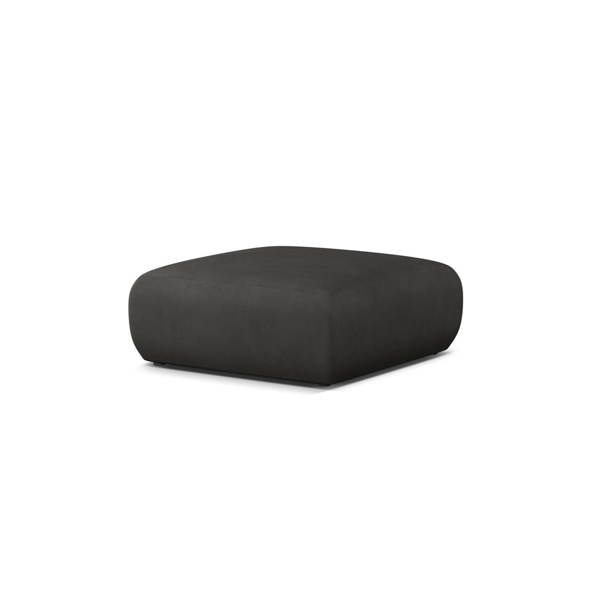 Molino Pouf aus Chenille in Dunkelgrau (Rebel 3), 100x100 cm von Micadoni – Bild 3