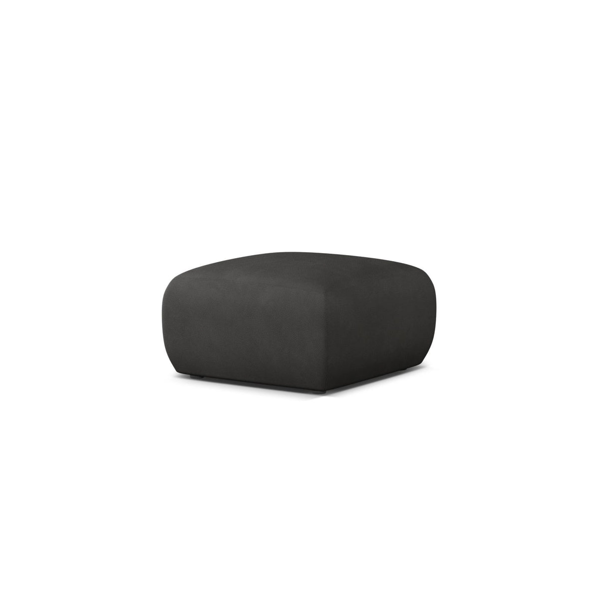 Molino Pouf aus Chenille in Dunkelgrau (Rebel 3), 75x75 cm von Micadoni – Bild 3