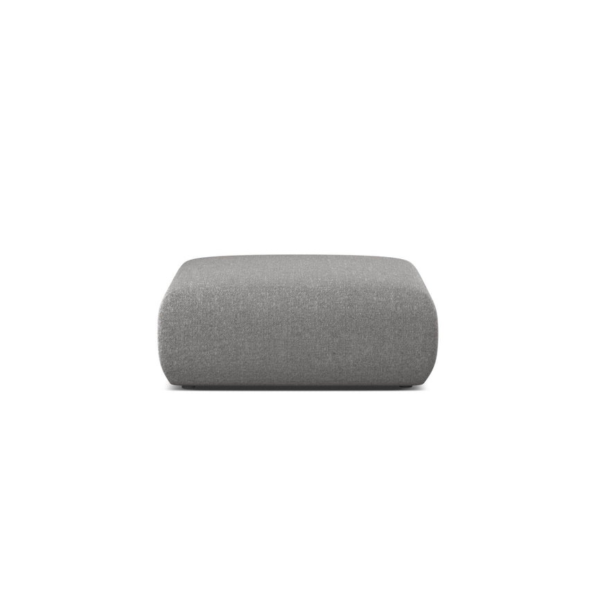 Molino Pouf aus Chenille in Hellgrau (Eden 18 Grey), 100x100 cm von Micadoni – Bild 1
