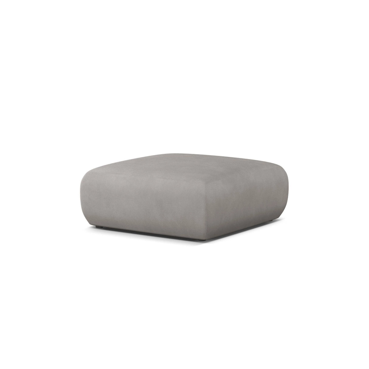 Molino Pouf aus Chenille in Hellgrau (Rebel 5), 100x100 cm von Micadoni – Bild 3