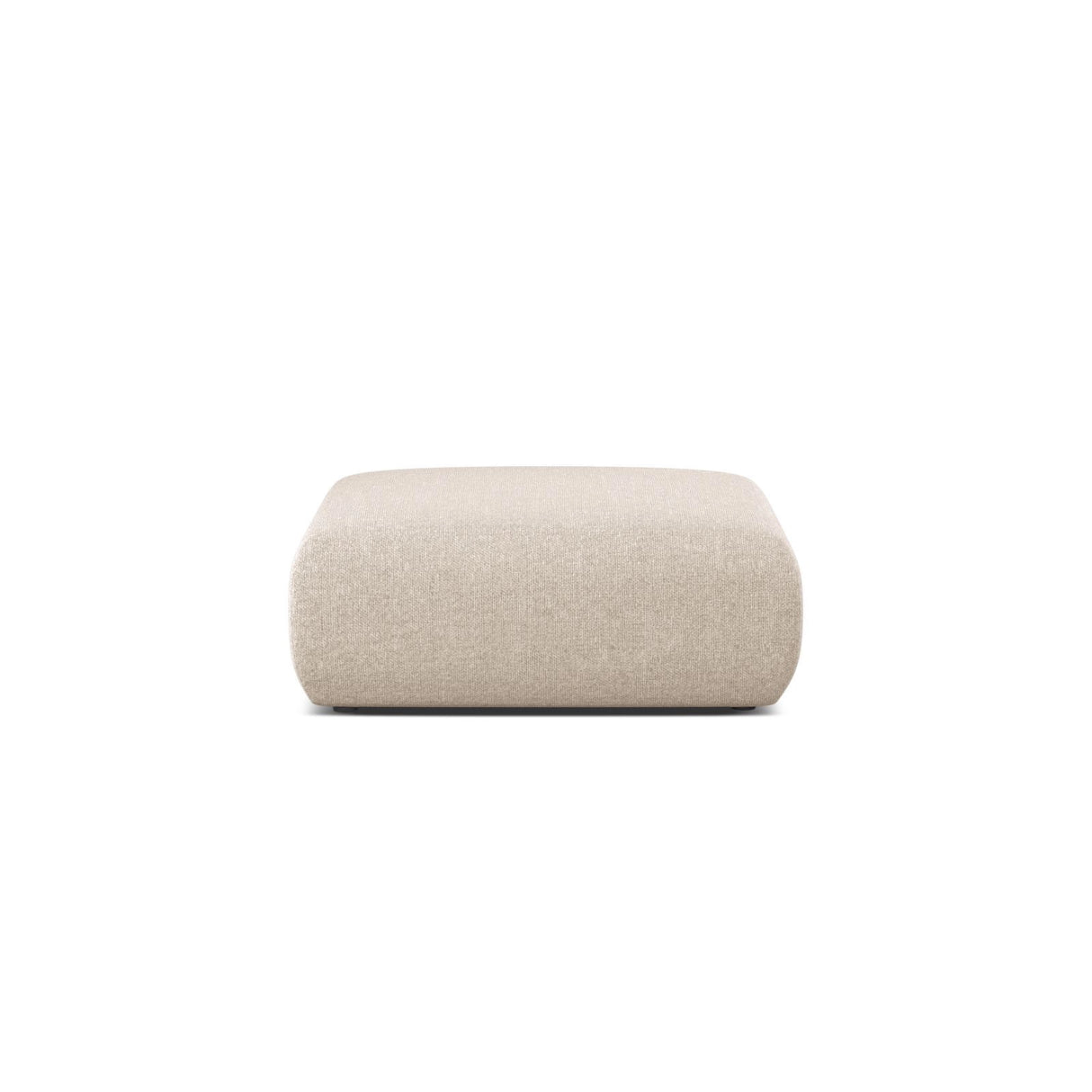 Molino Pouf aus Chenille in Leichtes Beige (Eden 2 Pearl), 100x100 cm von Micadoni – Bild 1