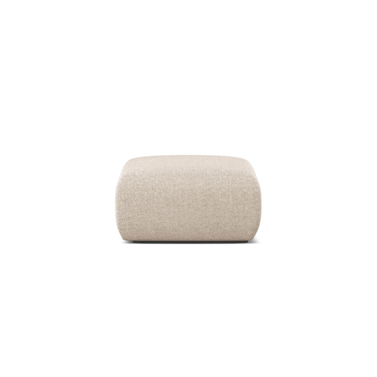 Molino Pouf aus Chenille in Leichtes Beige (Eden 2 Pearl), 75x75 cm von Micadoni – Bild 1