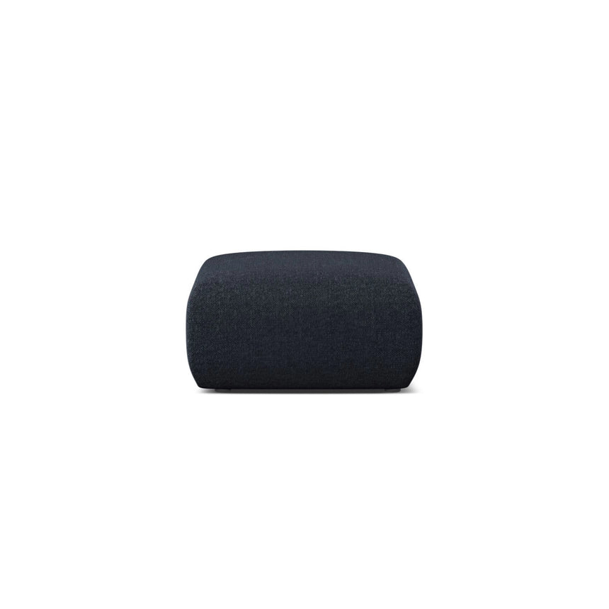 Molino Pouf aus Chenille in Marineblau (Eden 16 Deep Blue), 75x75 cm von Micadoni – Bild 1