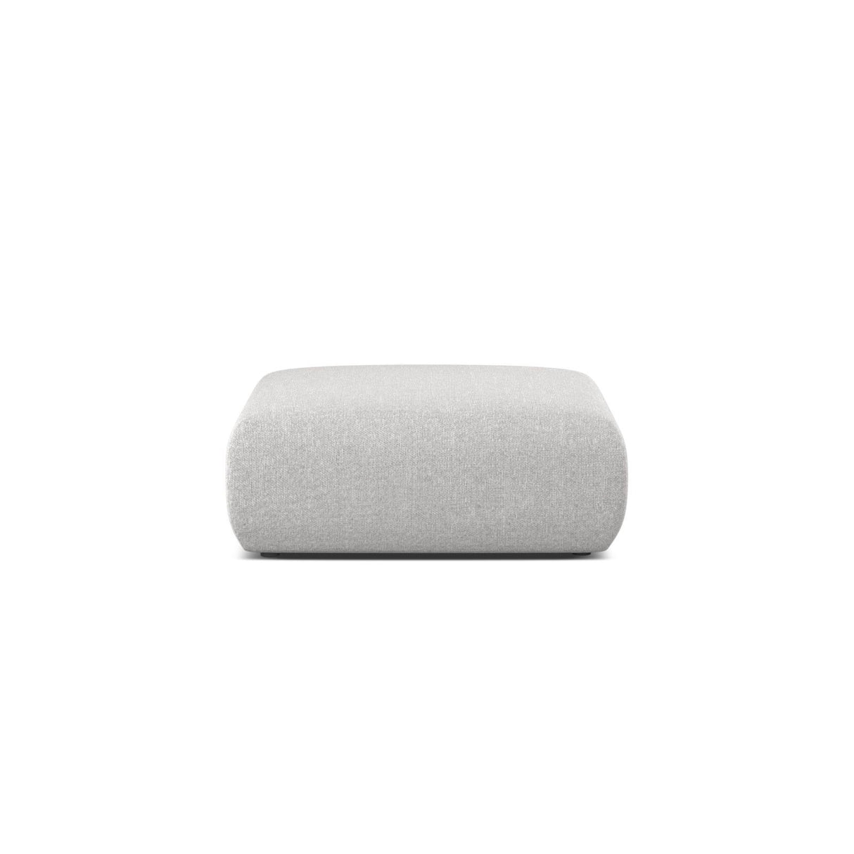 Molino Pouf aus Chenille in Silber (Eden 17 Silver), 100x100 cm von Micadoni – Bild 1