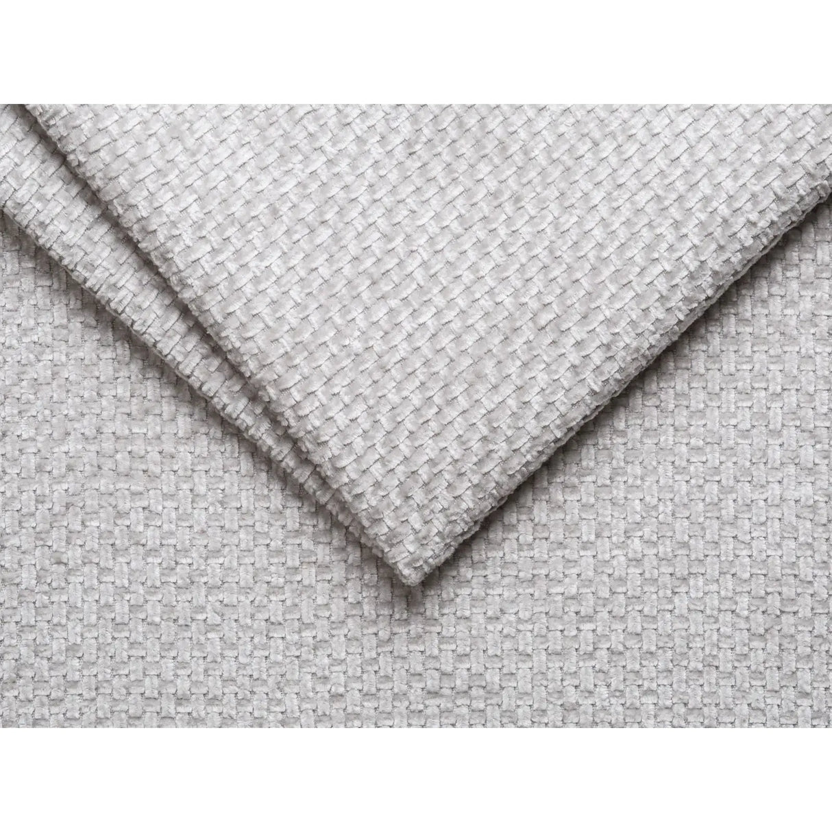 Molino Pouf aus Chenille in Silber (Eden 17 Silver), 75x75 cm von Micadoni – Bild 4