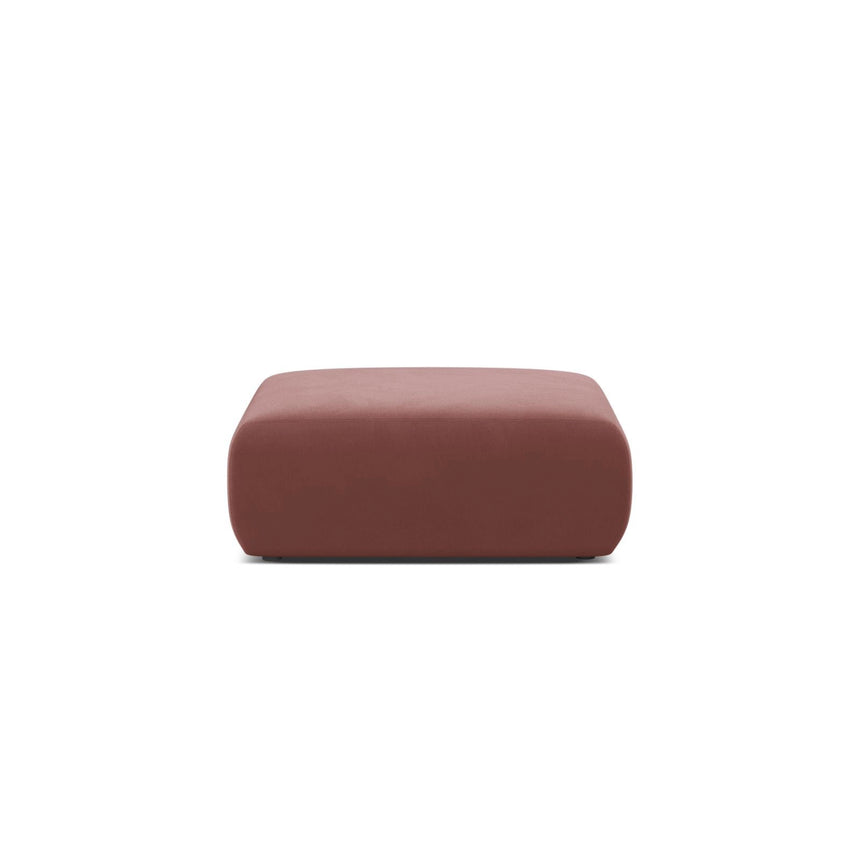 Molino Pouf aus Samt in Flamingo (Casino Salmon), 100x100 cm von Micadoni – Bild 1