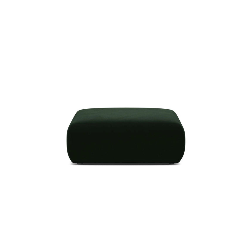 Molino Pouf aus Samt in Flaschengrün (Casino Deep Green), 100x100 cm von Micadoni – Bild 1