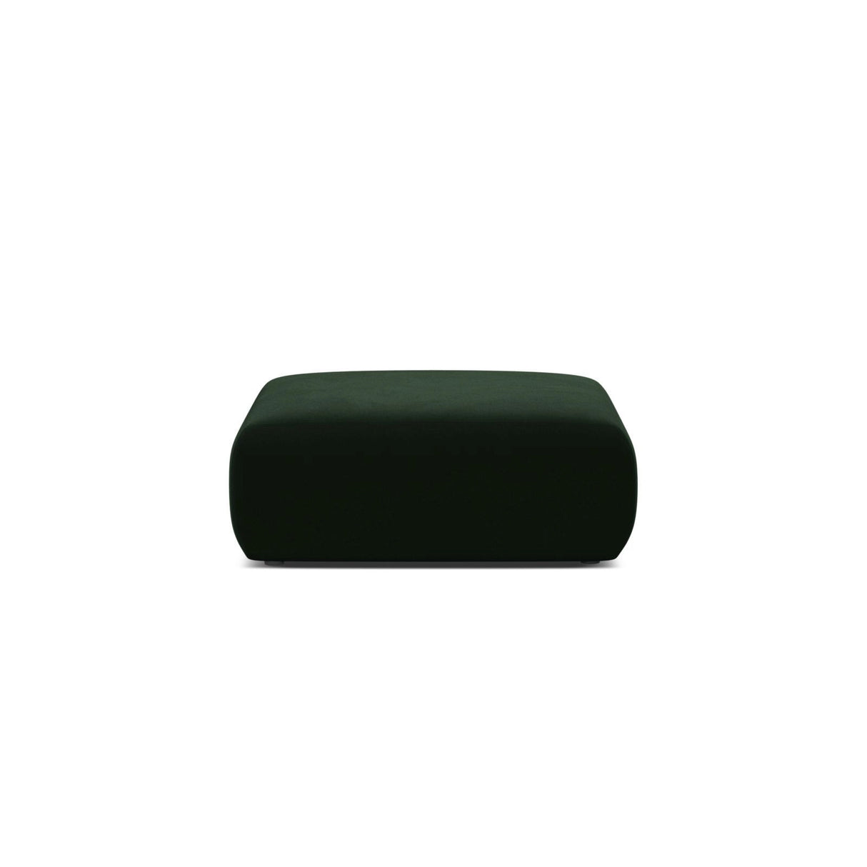 Molino Pouf aus Samt in Flaschengrün (Casino Deep Green), 100x100 cm von Micadoni – Bild 1