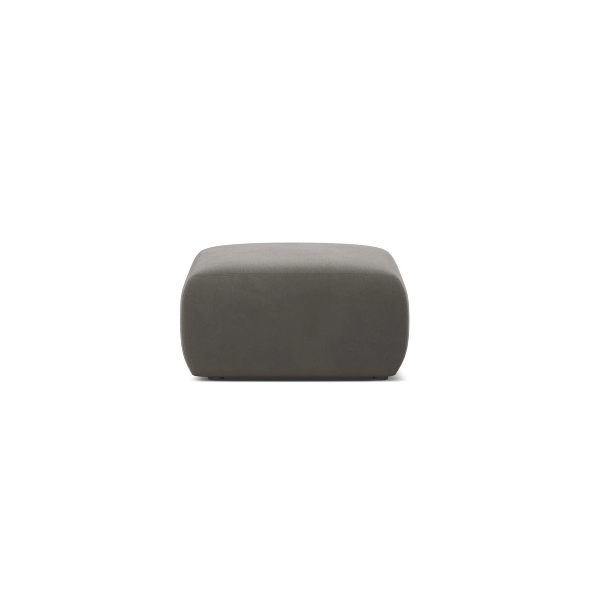 Molino Pouf aus Samt in Grau (Casino Stone), 75x75 cm von Micadoni – Bild 1
