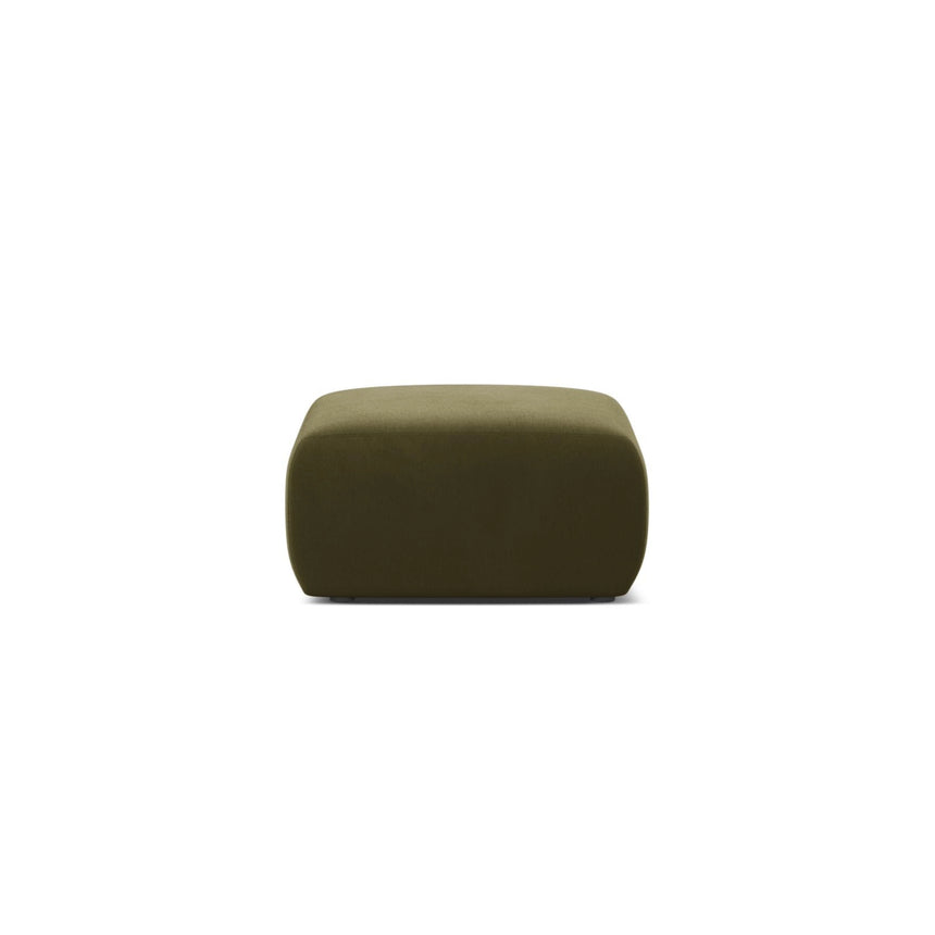 Molino Pouf aus Samt in Hellgrün (Casino Forest), 75x75 cm von Micadoni – Bild 1