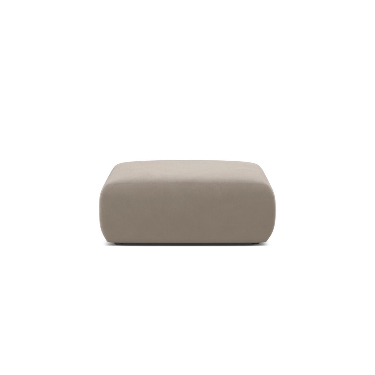 Molino Pouf aus Samt in Leichtes Beige (Casino Pearl), 100x100 cm von Micadoni – Bild 1