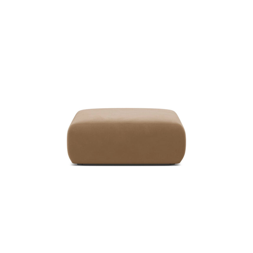 Molino Pouf aus Samt in Sand (Casino Lion), 100x100 cm von Micadoni – Bild 1