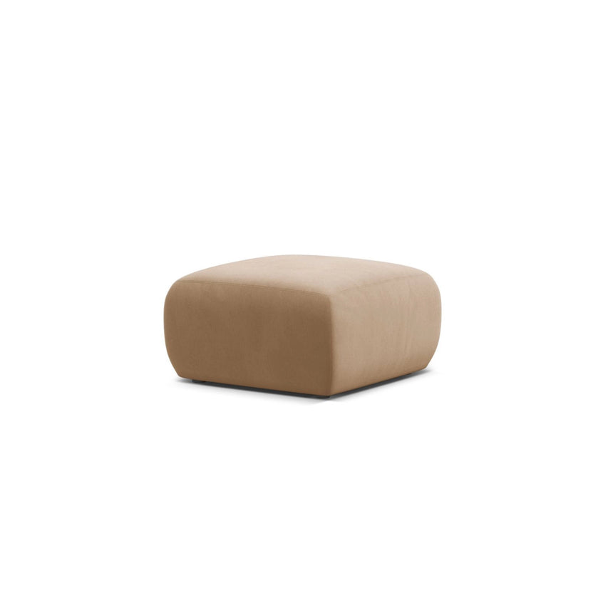 Molino Pouf aus Samt in Sand (Casino Lion), 75x75 cm von Micadoni – Bild 3