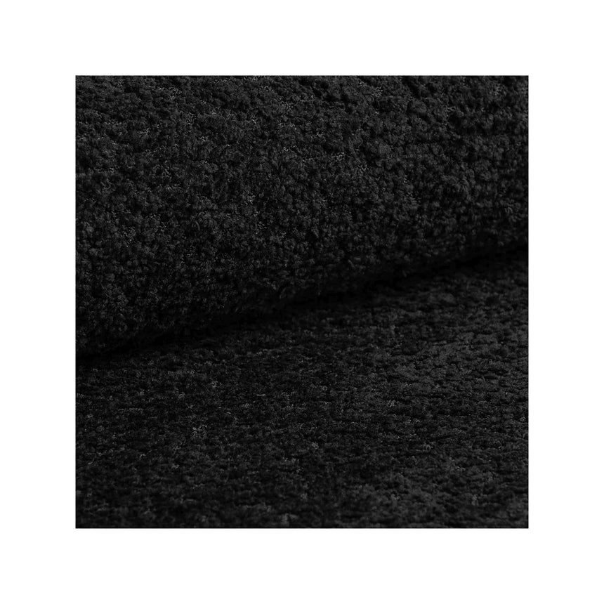 Mount Bett mit Kopfteil und Stauraum aus Boucle in Schwarz (CORAL 60), 200x200 cm von Micadoni – Bild 8