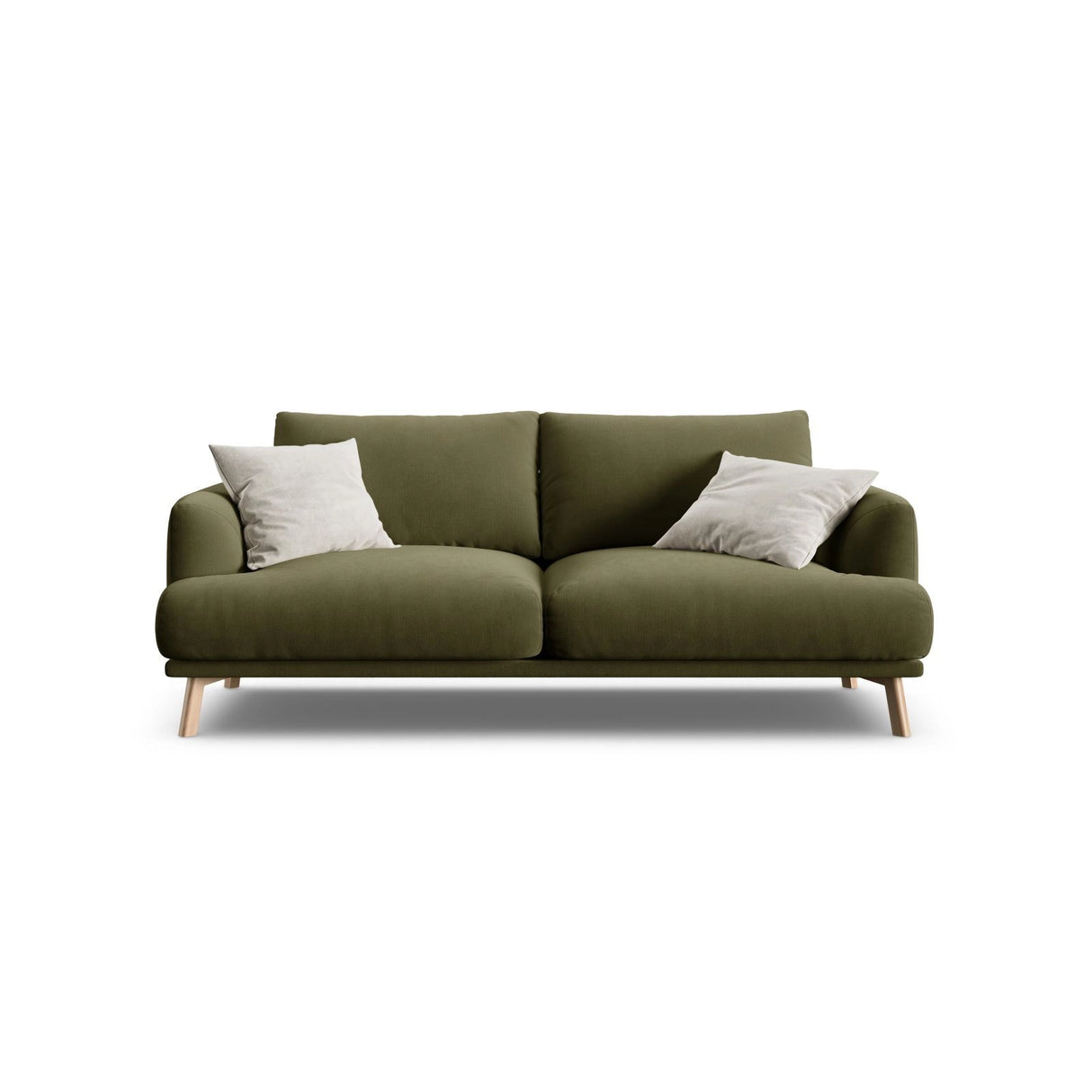 Naomi 2-Sitzer Sofa aus Samt in Grün (Salvador 8), 170x95 cm von Micadoni – Bild 1