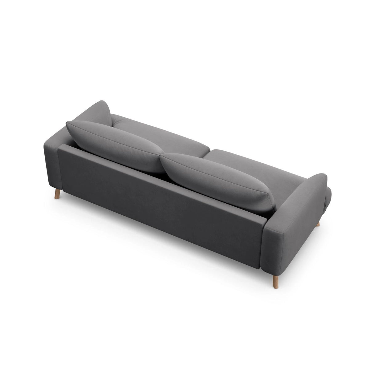 Naomi 3-Sitzer Sofa aus Samt in Grau (Salvador 17), 200x95 cm von Micadoni – Bild 5