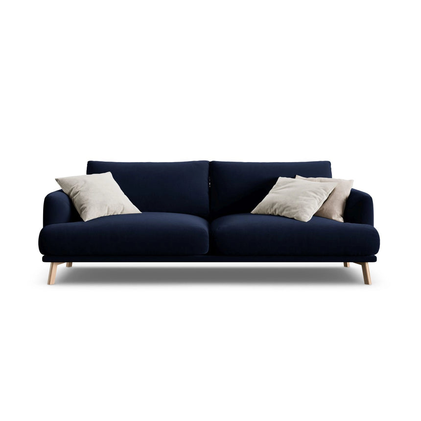 Naomi 3-Sitzer Sofa aus Samt in Königsblau (Salvador 5), 200x95 cm von Micadoni – Bild 1
